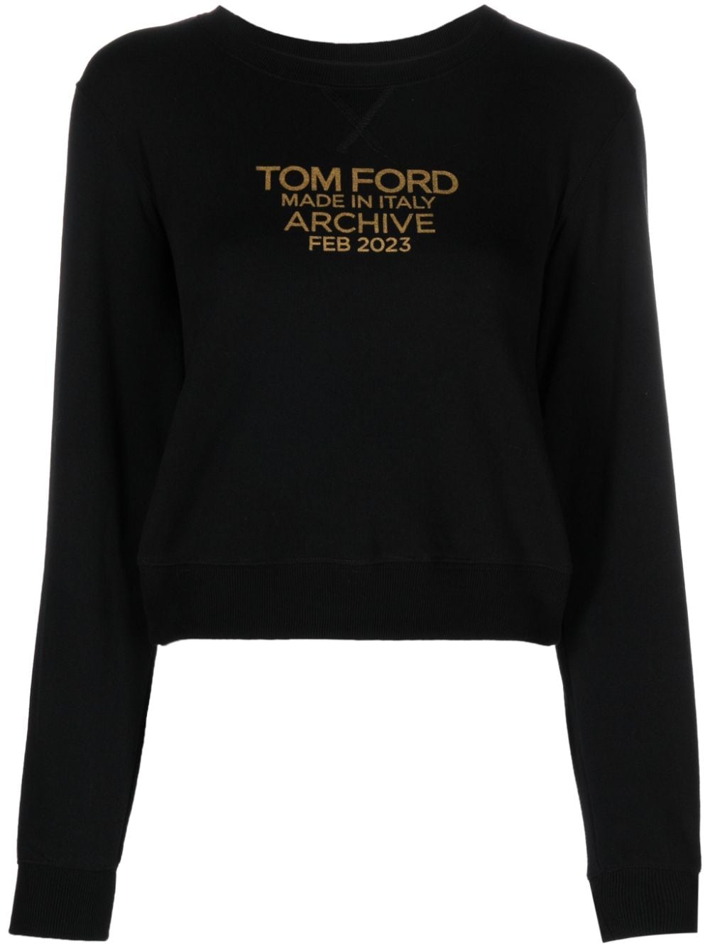 TOM FORD Sweatshirt mit Logo-Print - Schwarz von TOM FORD