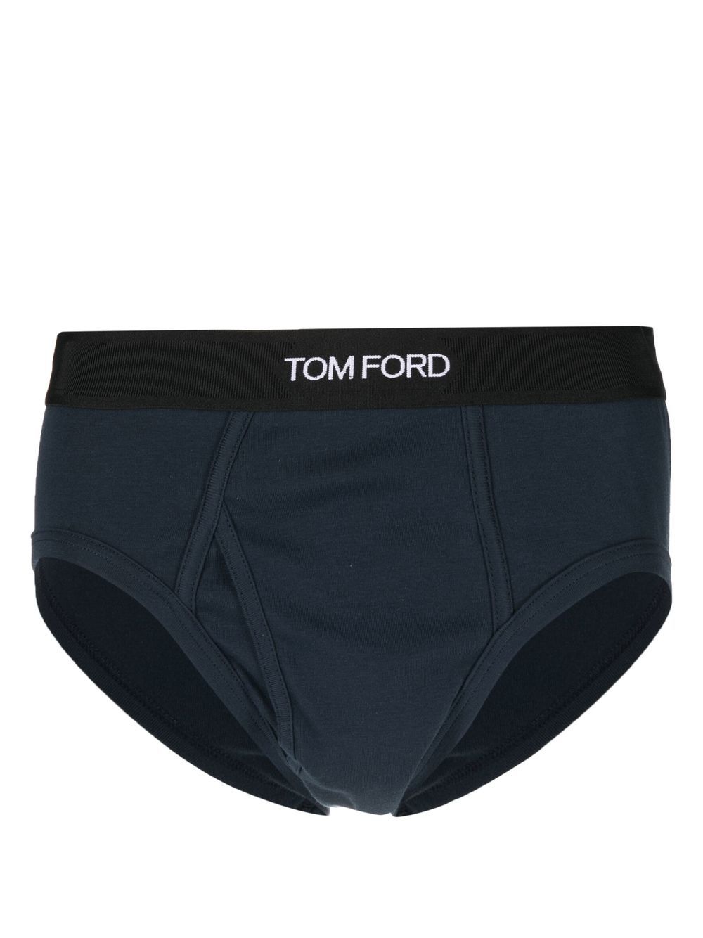 TOM FORD Slip mit Logo-Bund - Blau von TOM FORD