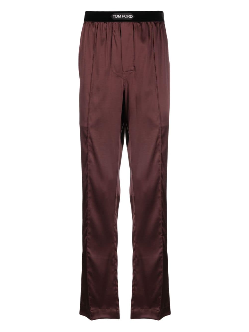 TOM FORD Pyjama-Hose aus Seide - Braun von TOM FORD