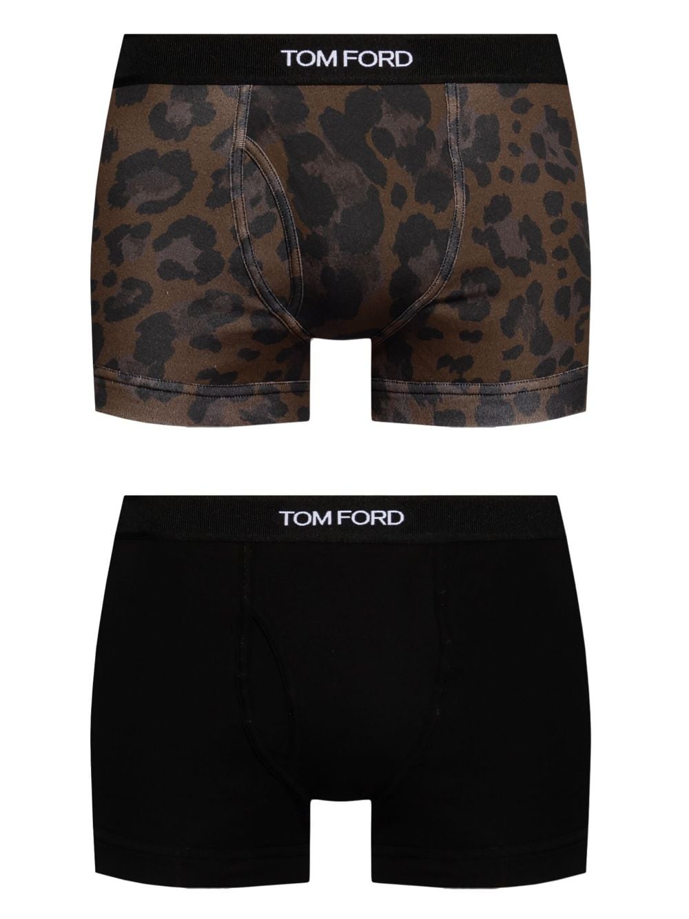 TOM FORD Set aus zwei Shorts mit Logo-Bund - Schwarz von TOM FORD