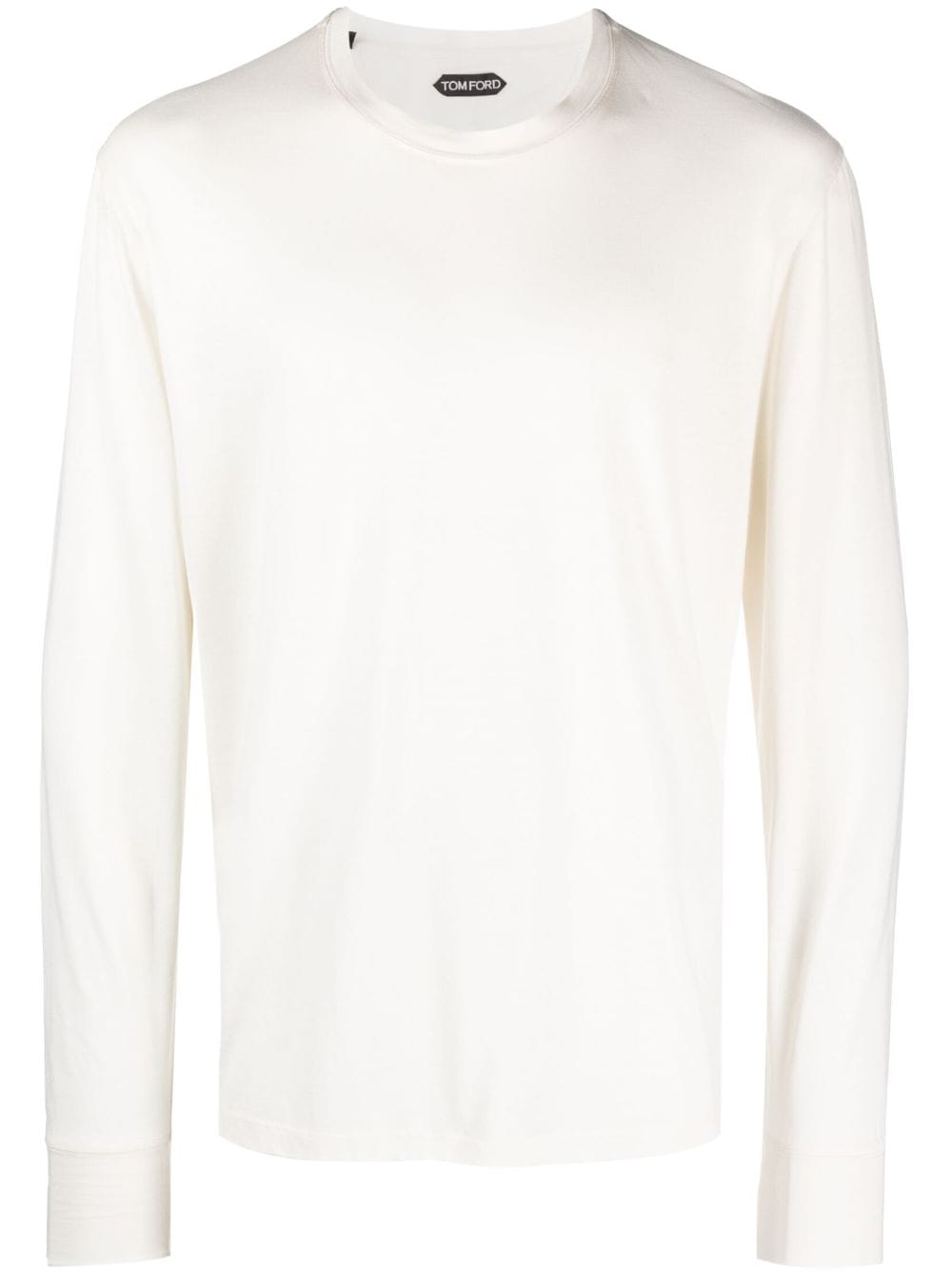 TOM FORD Meliertes Langarmshirt - Weiß von TOM FORD