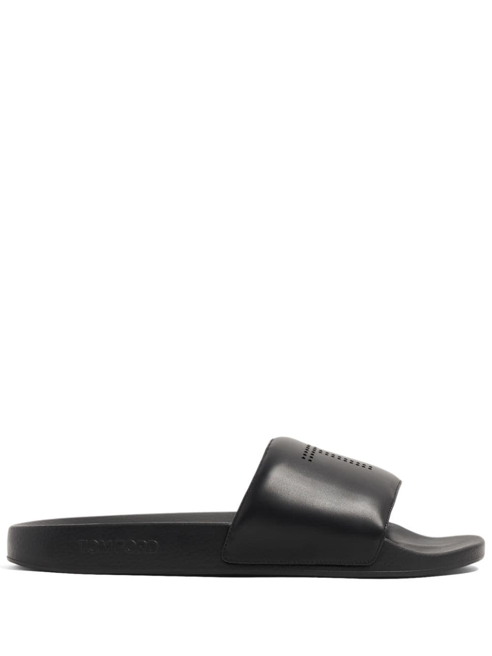 TOM FORD Sandalen mit perforiertem Logo - Schwarz von TOM FORD