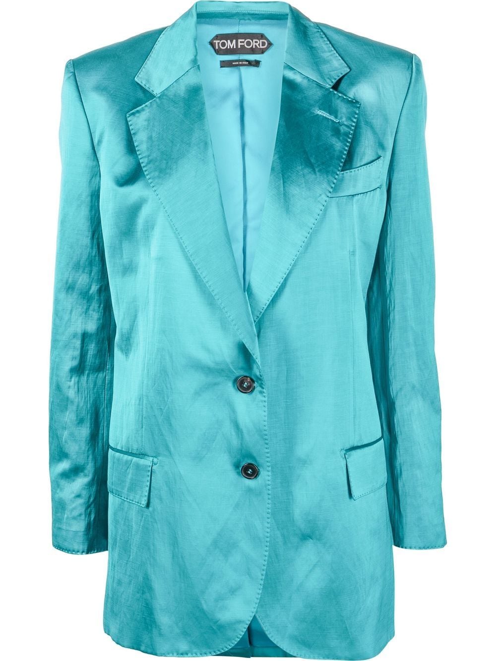 TOM FORD Blazer aus Satin - Blau von TOM FORD