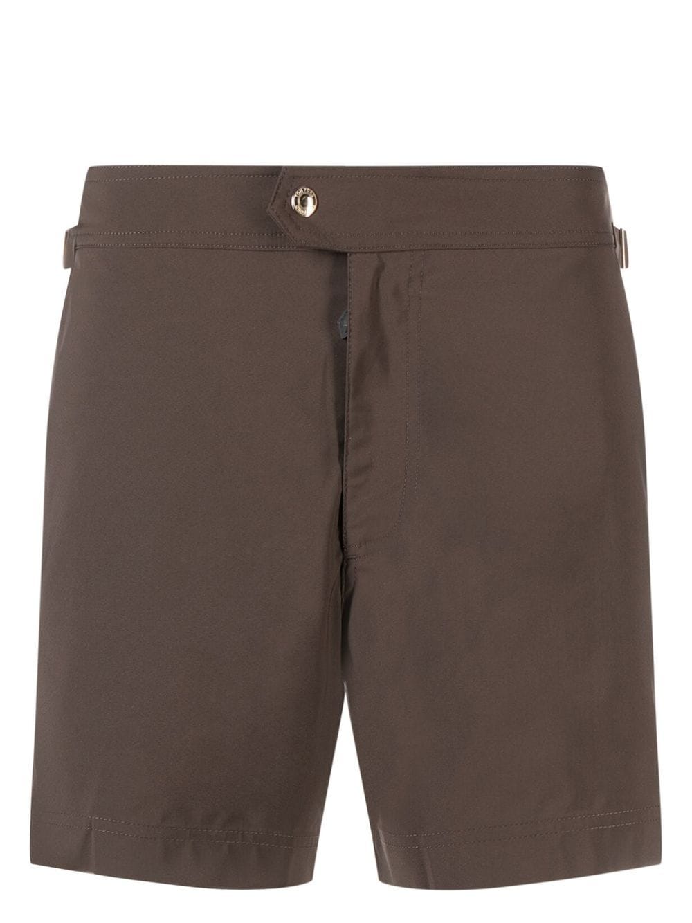 TOM FORD Badeshorts mit seitlicher Schnalle - Braun von TOM FORD