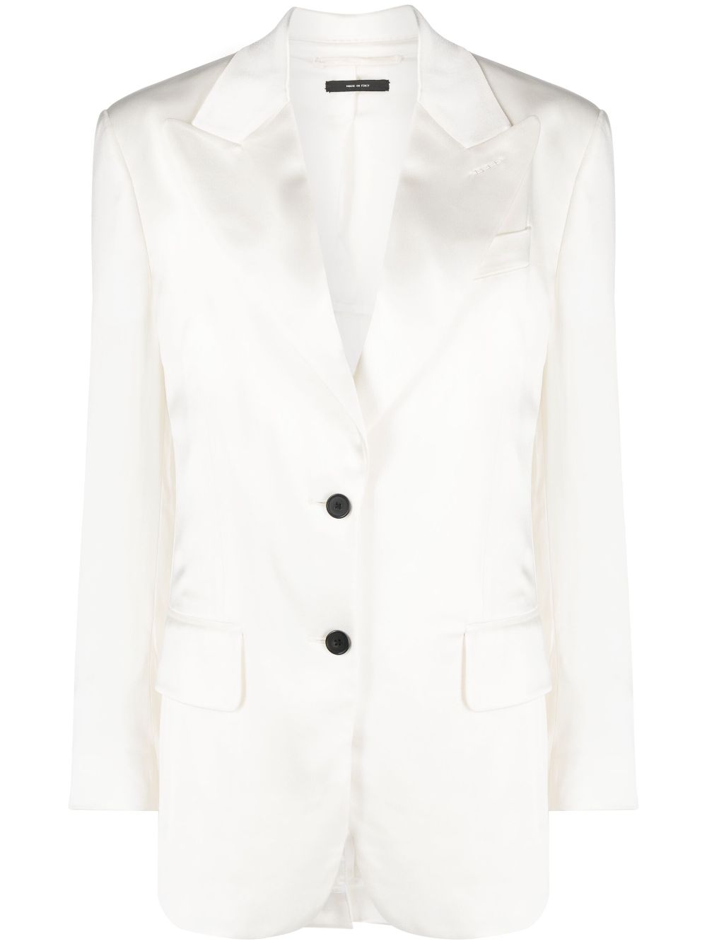 TOM FORD Blazer aus Satin - Weiß von TOM FORD