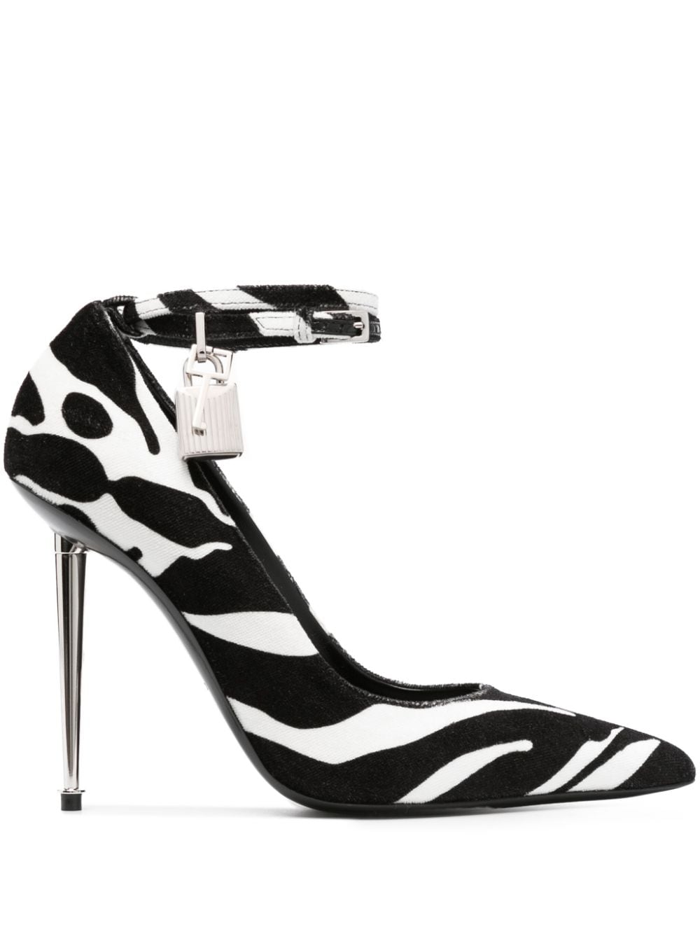 TOM FORD Pumps mit Zebra-Print 120mm - Schwarz von TOM FORD