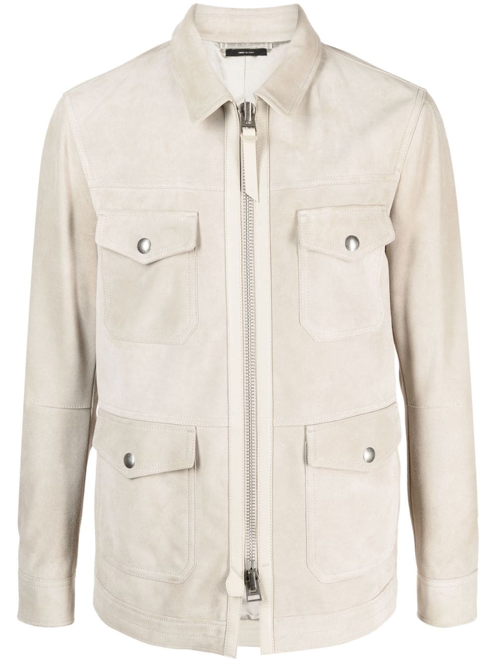 TOM FORD Hemdjacke aus Wildleder - Nude von TOM FORD