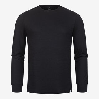 Merino Longsleeve Herren - Schwarz / L von TOM FYFE