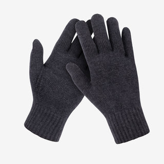 Merino Strickhandschuhe Unisex - Anthrazit / S/M von TOM FYFE