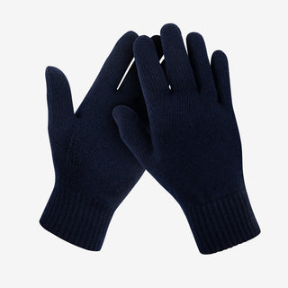 Merino Strickhandschuhe Unisex - Dunkelblau / S/M Merino Strickhandschuhe Unisex - Dunkelblau / S/M von TOM FYFE