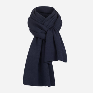 Merino Strickschal Unisex - Dunkelblau / One Size Merino Strickschal Unisex - Dunkelblau / One Size von TOM FYFE