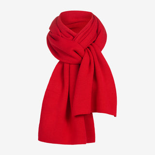 Merino Strickschal Unisex - Rot / One Size von TOM FYFE