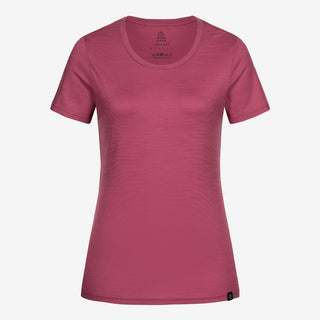 Merino T-Shirt Slim Fit Damen - Brombeere / XL von TOM FYFE