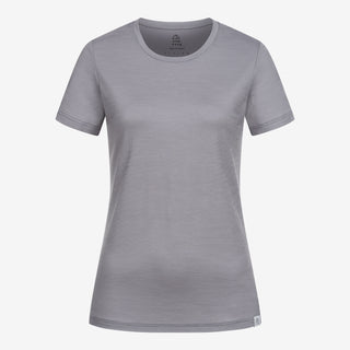Merino T-Shirt Slim Fit Damen - Hellgrau / S von TOM FYFE