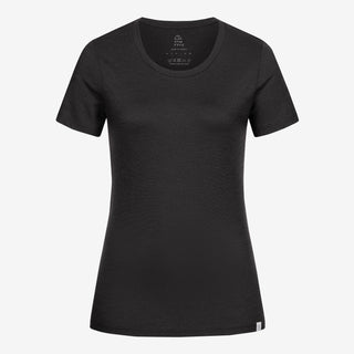 Merino T-Shirt Slim Fit Damen - Schwarz / M von TOM FYFE