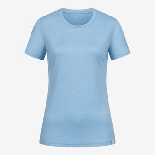 Merino T-Shirt Slim Fit Damen - Steel Blue / S von TOM FYFE