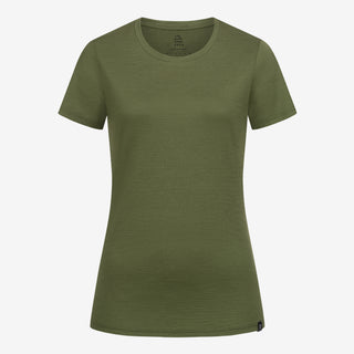 Merino T-Shirt Slim Fit Damen - Waldgruen / XS von TOM FYFE
