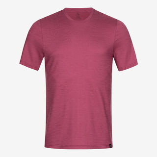 Merino T-Shirt Slim Fit Herren - Brombeere / S von TOM FYFE
