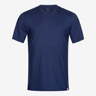 Merino T-Shirt Slim Fit Herren - Marine / L von TOM FYFE