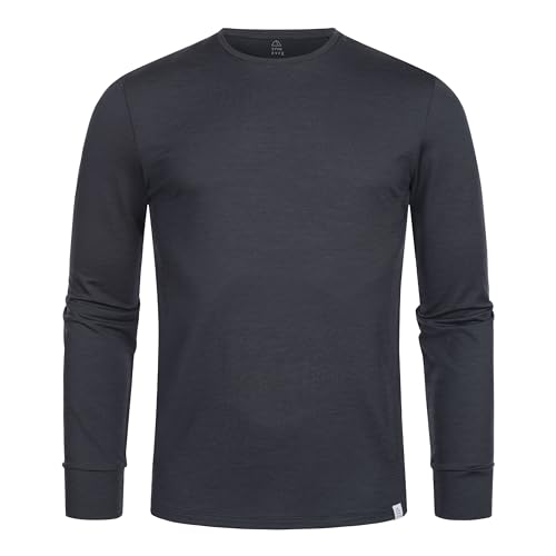 TOM FYFE Premium Merino Longsleeve Herren Anthrazit/M | Made in Europe von TOM FYFE