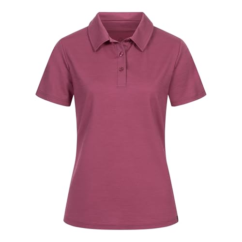 TOM FYFE Premium Merino Polo-Shirt Damen Brombeere/M | Made in Europe von TOM FYFE