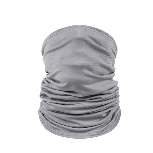 TOM FYFE Merino Schlauchschal Unisex Hellgrau | Multifunktionstuch | 100% Merinowolle | Made in Europe von TOM FYFE