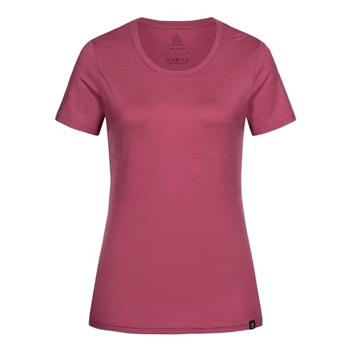 TOM FYFE Premium Merino T-Shirt Slim Fit Damen Brombeere / 2XL | Made in Europe von TOM FYFE