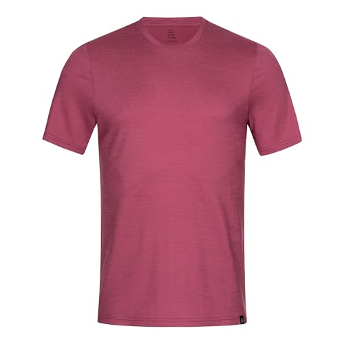 TOM FYFE Premium Merino T-Shirt Slim Fit Herren Brombeere/XL | Made in Europe von TOM FYFE