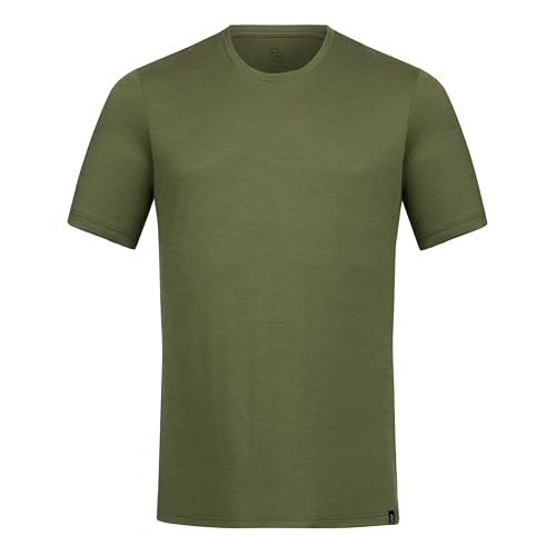 TOM FYFE Premium Merino T-Shirt Slim Fit Herren Waldgruen / 3XL | Made in Europe von TOM FYFE