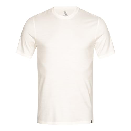 TOM FYFE Premium Merino T-Shirt Slim Fit Herren Wollweiss 200 / L | Made in Europe von TOM FYFE