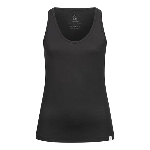 TOM FYFE Merino Tank-Top Damen Schwarz/S | Made in Europe von TOM FYFE