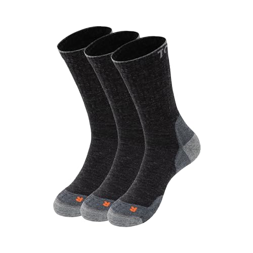 TOM FYFE Premium Merino Wandersocken Unisex Anthrazit / 43-46/3 Paar | Made in Europe von TOM FYFE