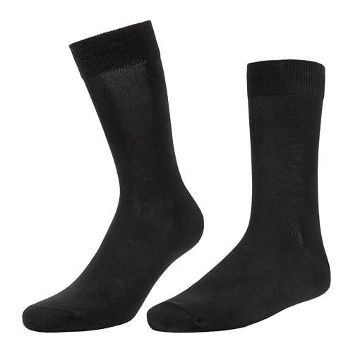 TOM FYFE Premium Merino Business Socken Schwarz / 39-41/3 Paar | Made in Europe von TOM FYFE
