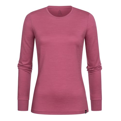 TOM FYFE Premium Merino Longsleeve Damen Brombeere/L | Made in Europe von TOM FYFE
