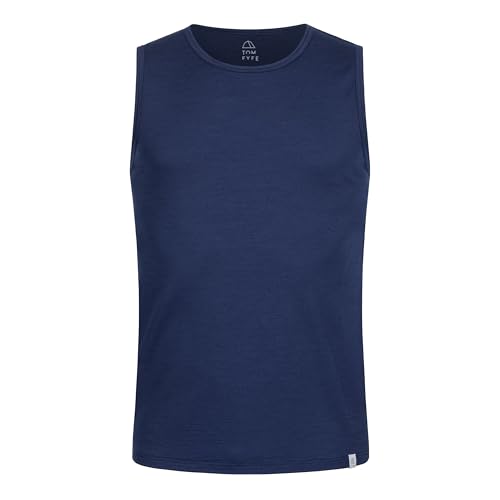 TOM FYFE Premium Merino Tank-Top Herren Marine/XL | Made in Europe von TOM FYFE