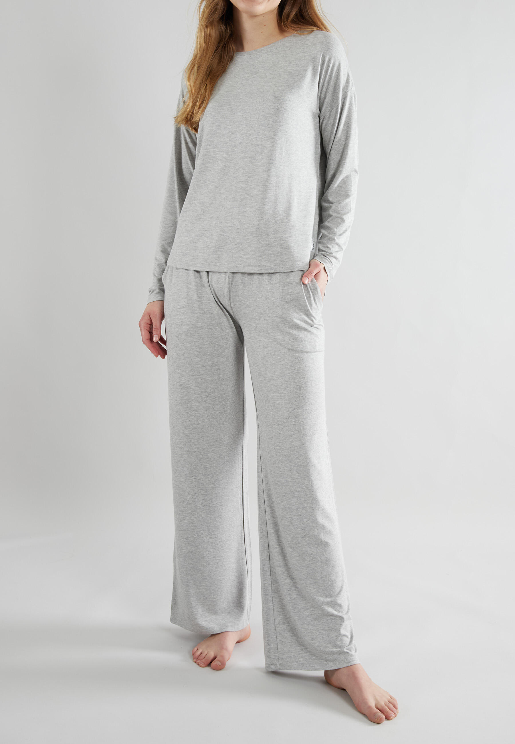 TOM TAILOR BODYWEAR - Nachtwäsche Weiblich grau-mittel-melange - Gr. - 40 von TOM TAILOR BODYWEAR