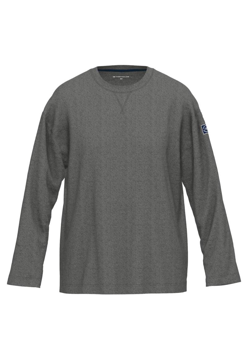 TOM TAILOR BODYWEAR - Shirts Männlich grau-dunkel-melange - Gr. - 52 von TOM TAILOR BODYWEAR