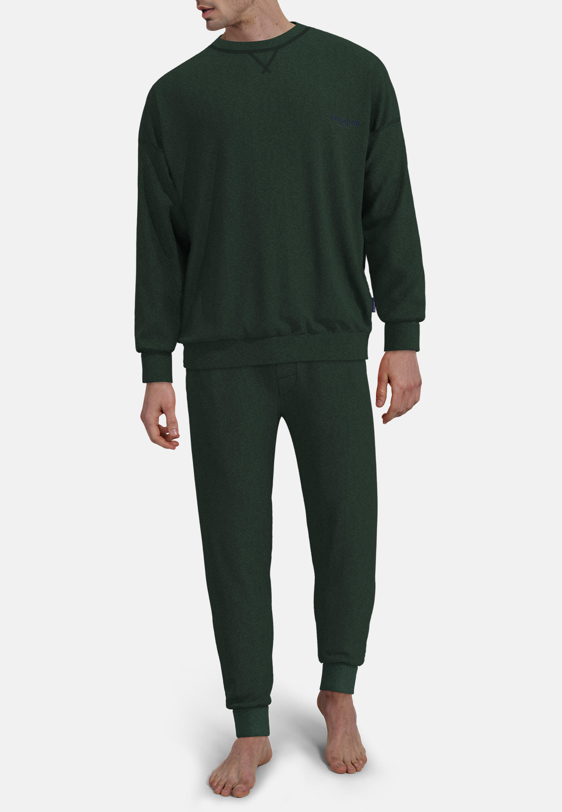 TOM TAILOR BODYWEAR - Shirts Männlich grün-mittel-melange - Gr. - 54 von TOM TAILOR BODYWEAR