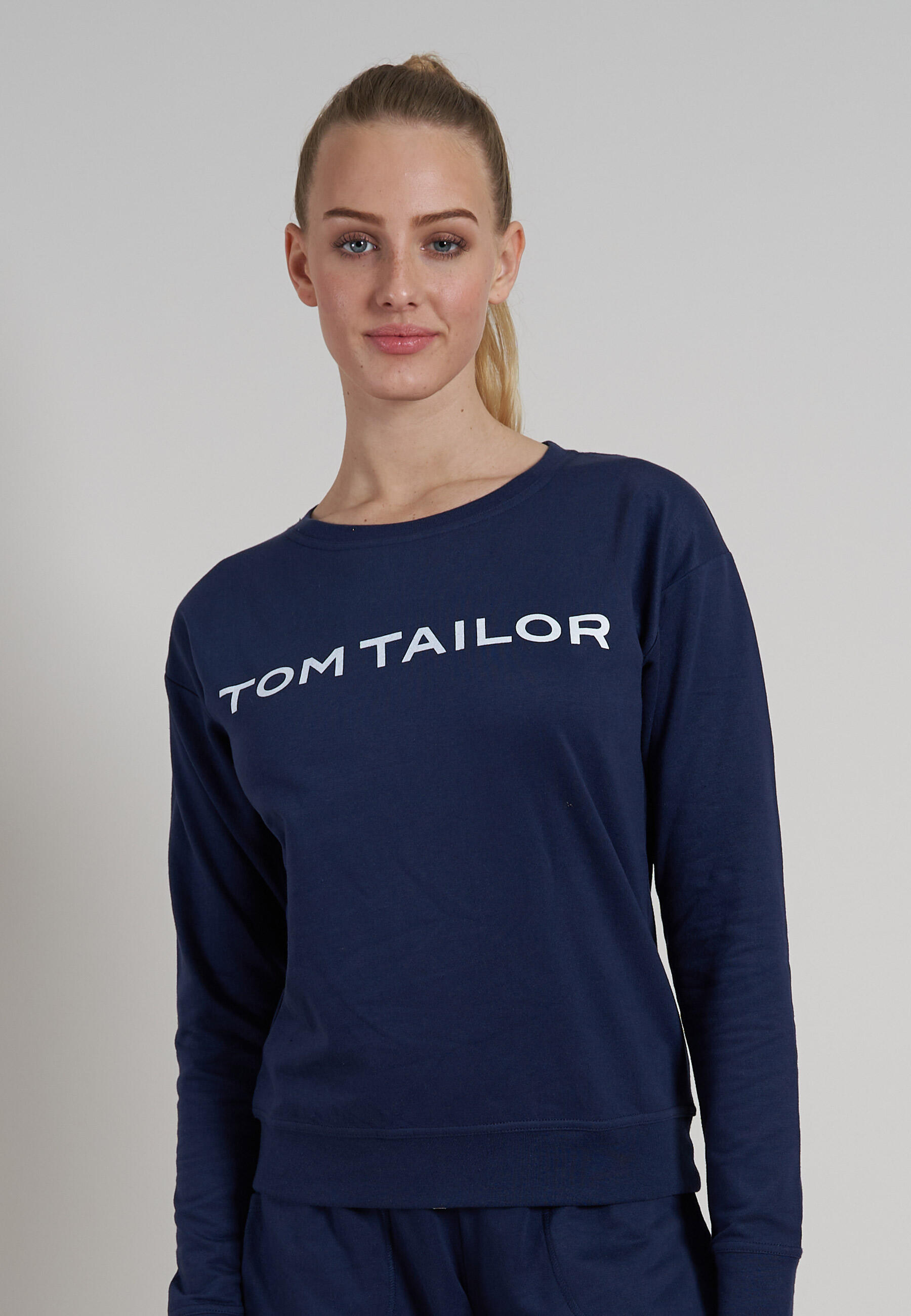 TOM TAILOR BODYWEAR - Shirts Weiblich blau-dunkel-uni - Gr. - 46 von TOM TAILOR BODYWEAR