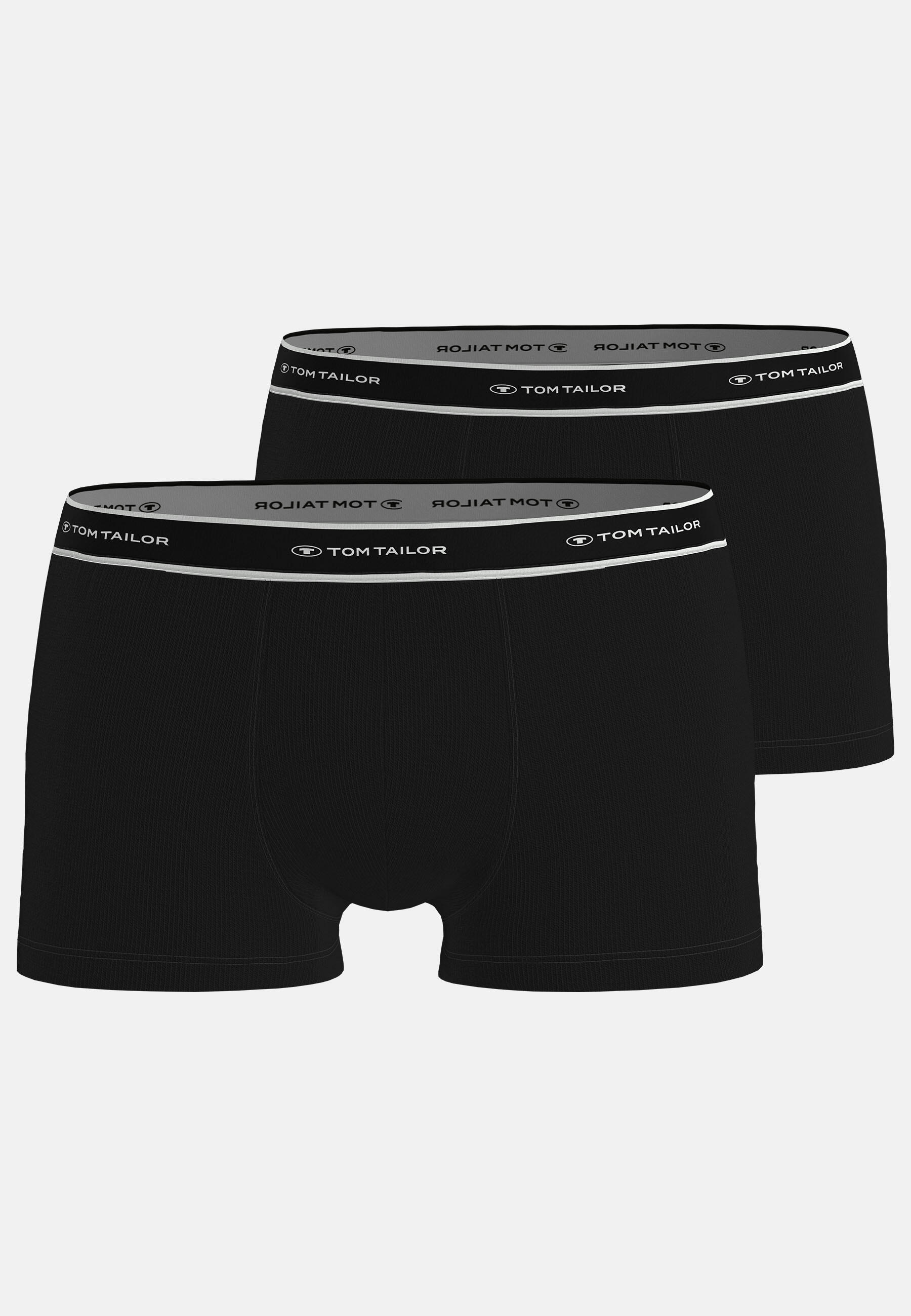 TOM TAILOR BODYWEAR - TOM TAILOR Herren Hip Pants 2er Pack black - Gr. - L von TOM TAILOR BODYWEAR