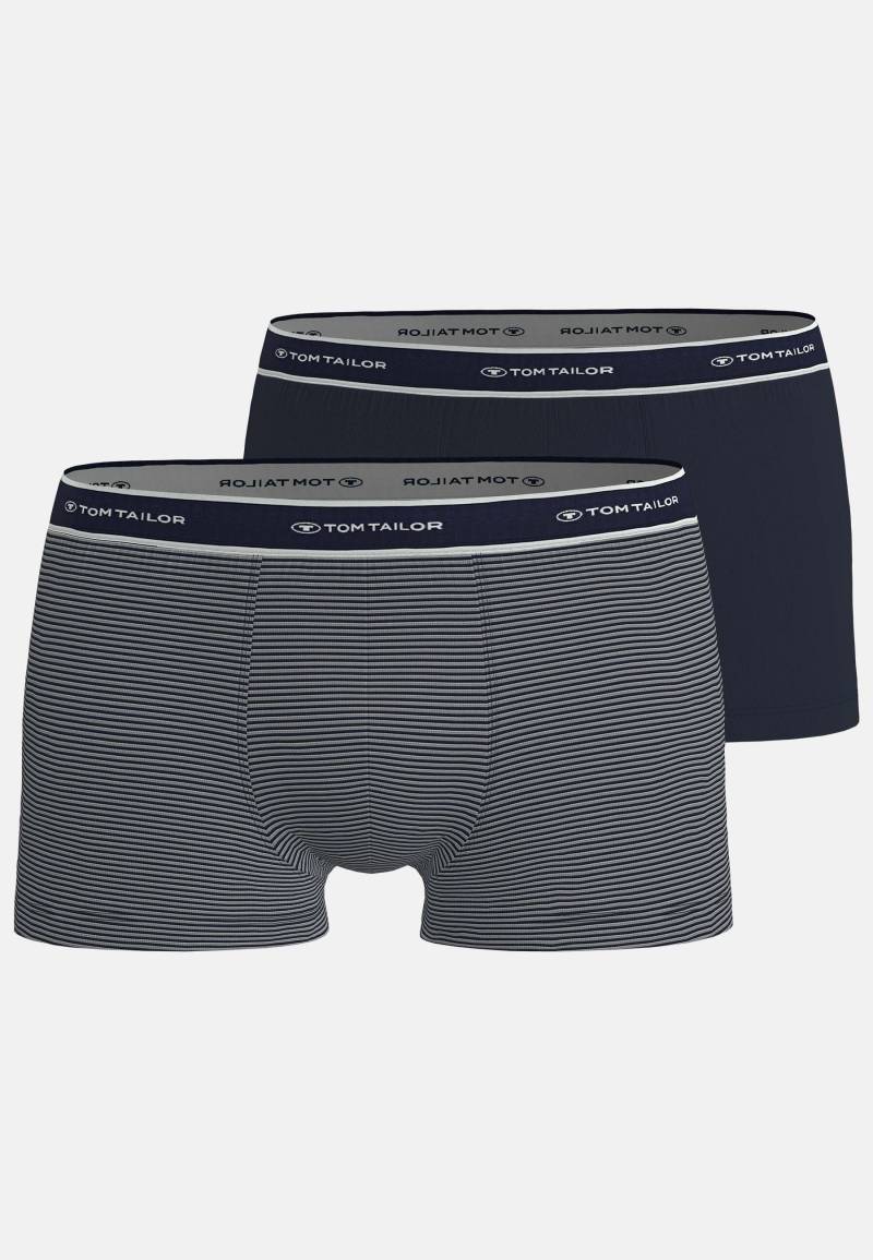 TOM TAILOR BODYWEAR - TOM TAILOR Herren Hip Pants 2er Pack blau-mittel-ringel - Gr. - XXL von TOM TAILOR BODYWEAR