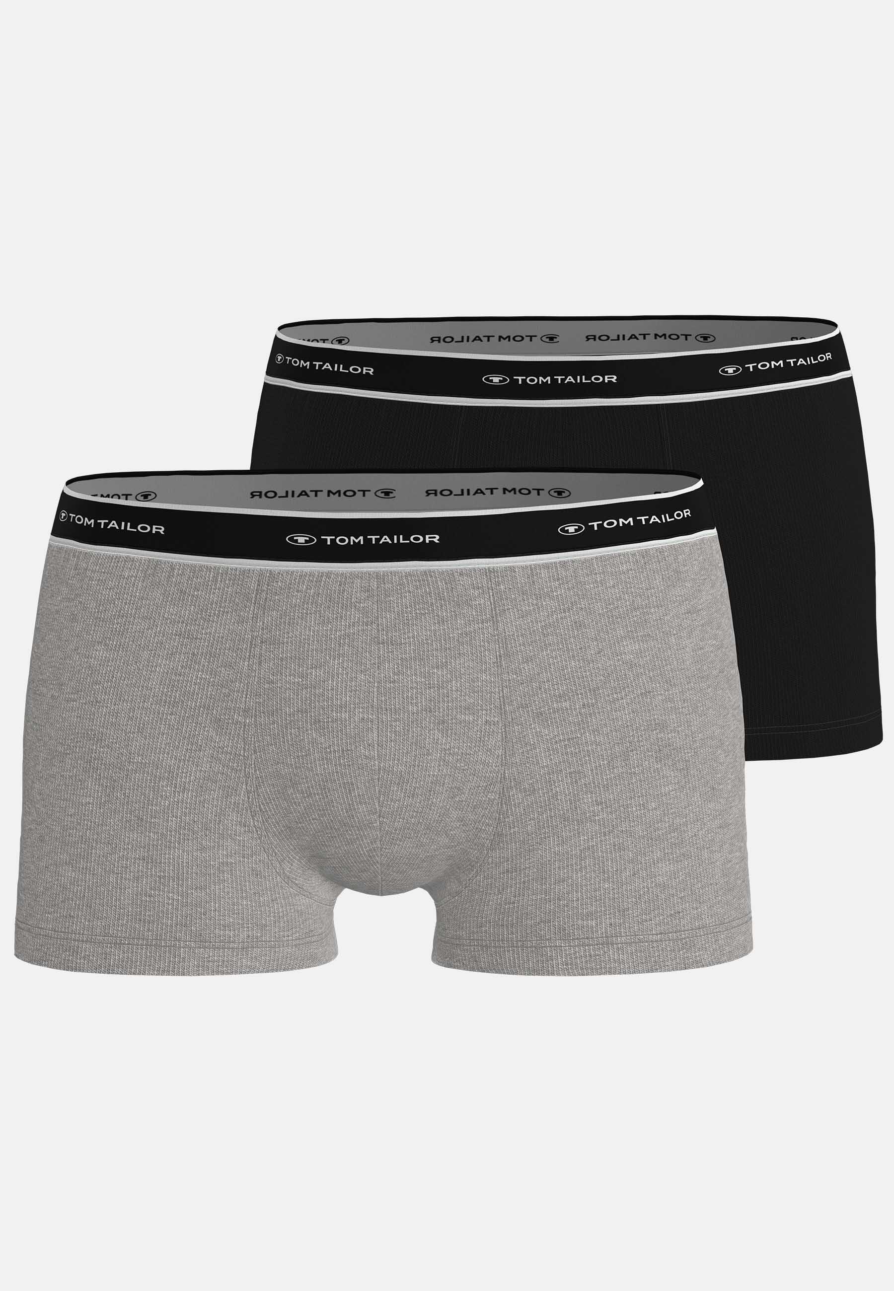 TOM TAILOR BODYWEAR - TOM TAILOR Herren Hip Pants 2er Pack darkgrey melange - Gr. - XL von TOM TAILOR BODYWEAR