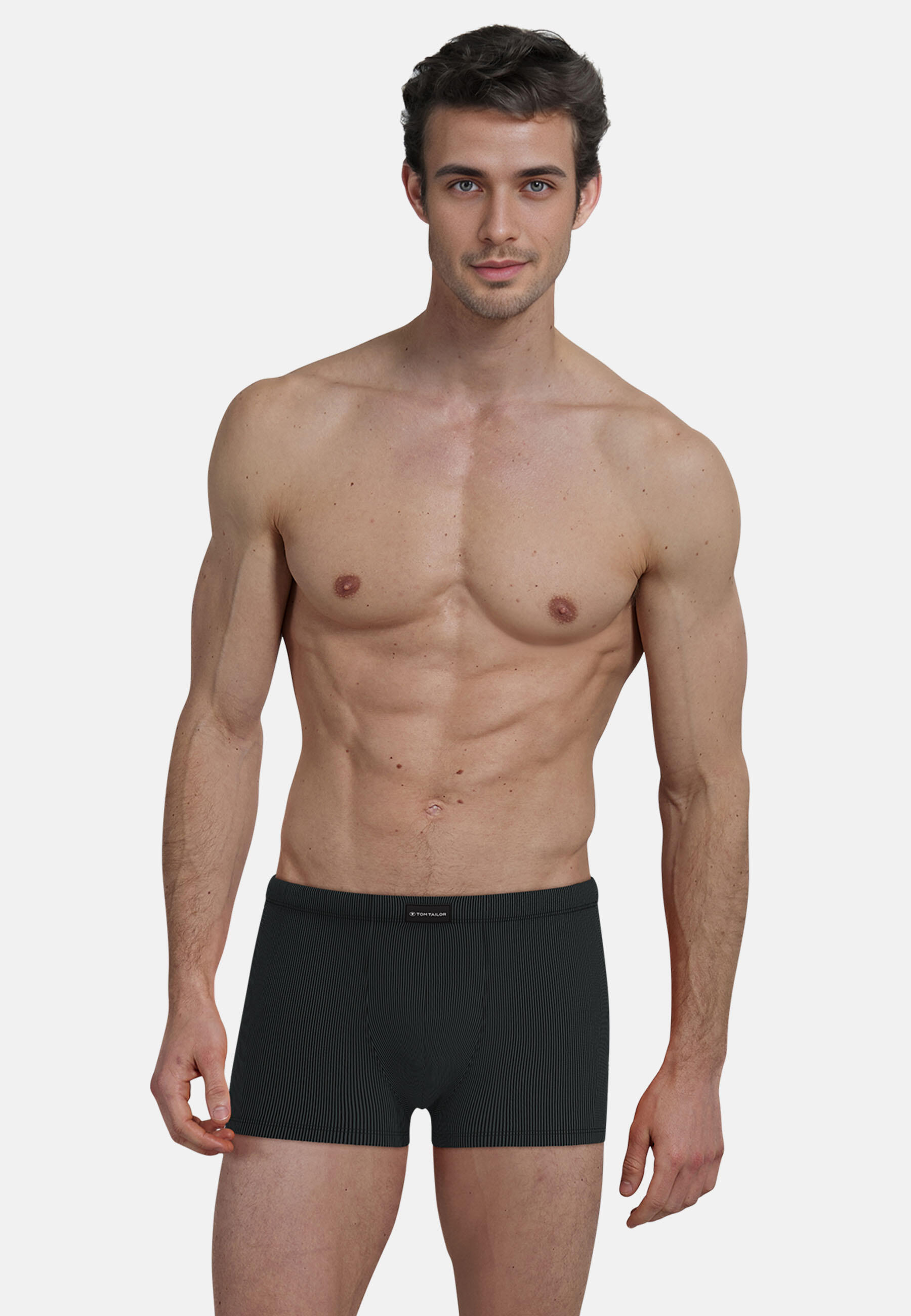 TOM TAILOR BODYWEAR - TOM TAILOR Herren Hip Pants längsgestreift 1er Pack black - Gr. - L von TOM TAILOR BODYWEAR