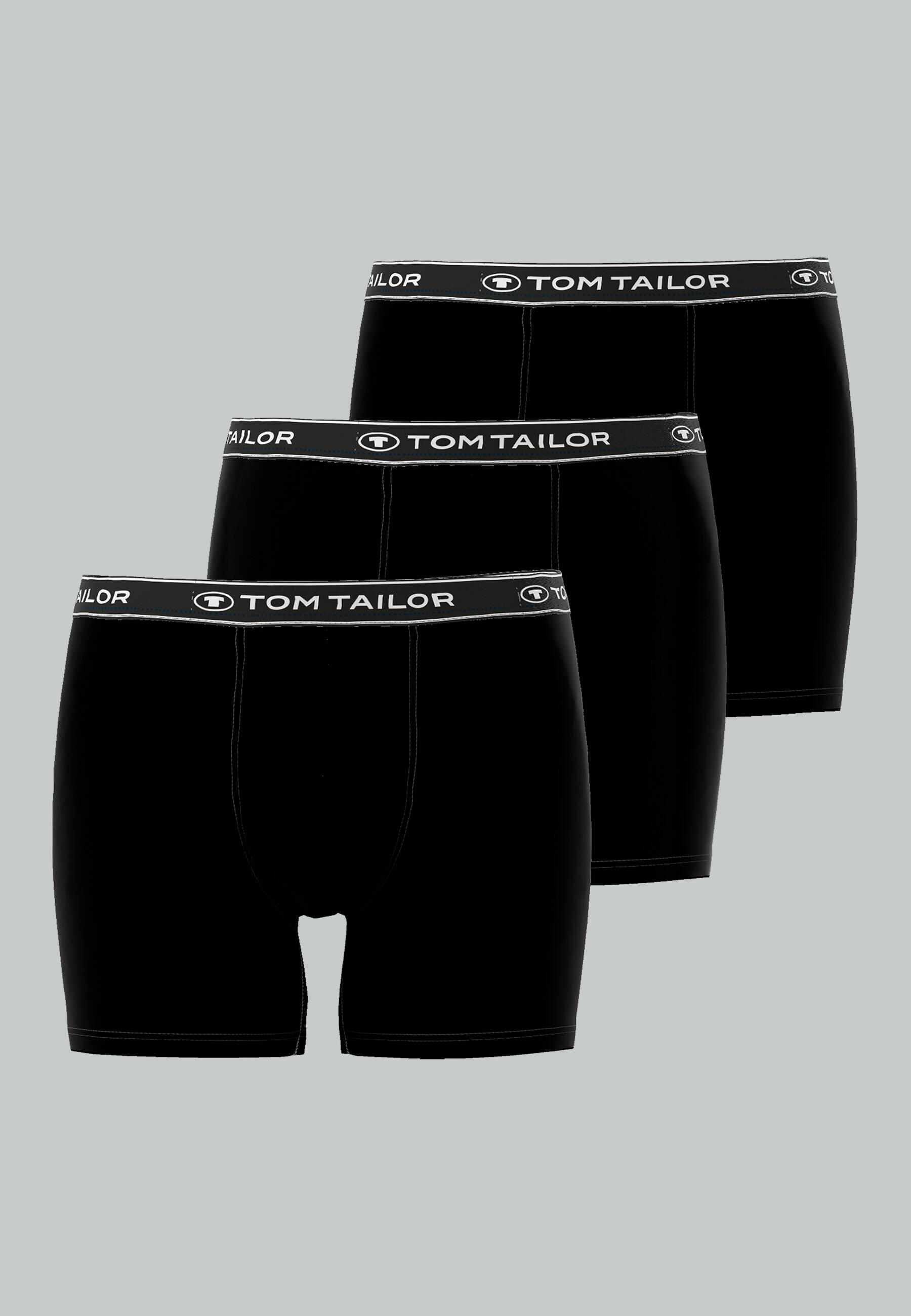 TOM TAILOR BODYWEAR - TOM TAILOR Herren Long-Pants uni 3er Pack black-black-black - Gr. - L von TOM TAILOR BODYWEAR