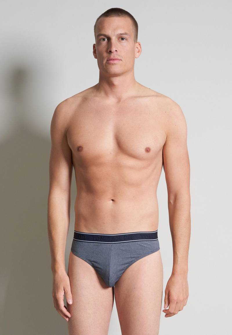 TOM TAILOR BODYWEAR - TOM TAILOR Herren Mini-Slip melange 1er Pack navy - Gr. - M von TOM TAILOR BODYWEAR