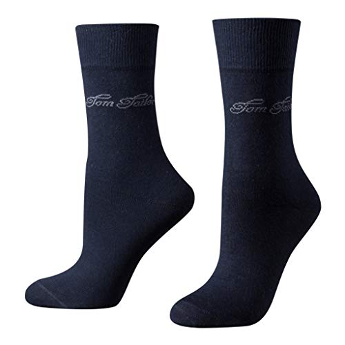 Tom Tailor Damen Socken 2-er Pack, 9702 / Tom Tailor woman basic cotton 2 pack, Gr. 39-42, Blau (dark navy 545) von TOM TAILOR