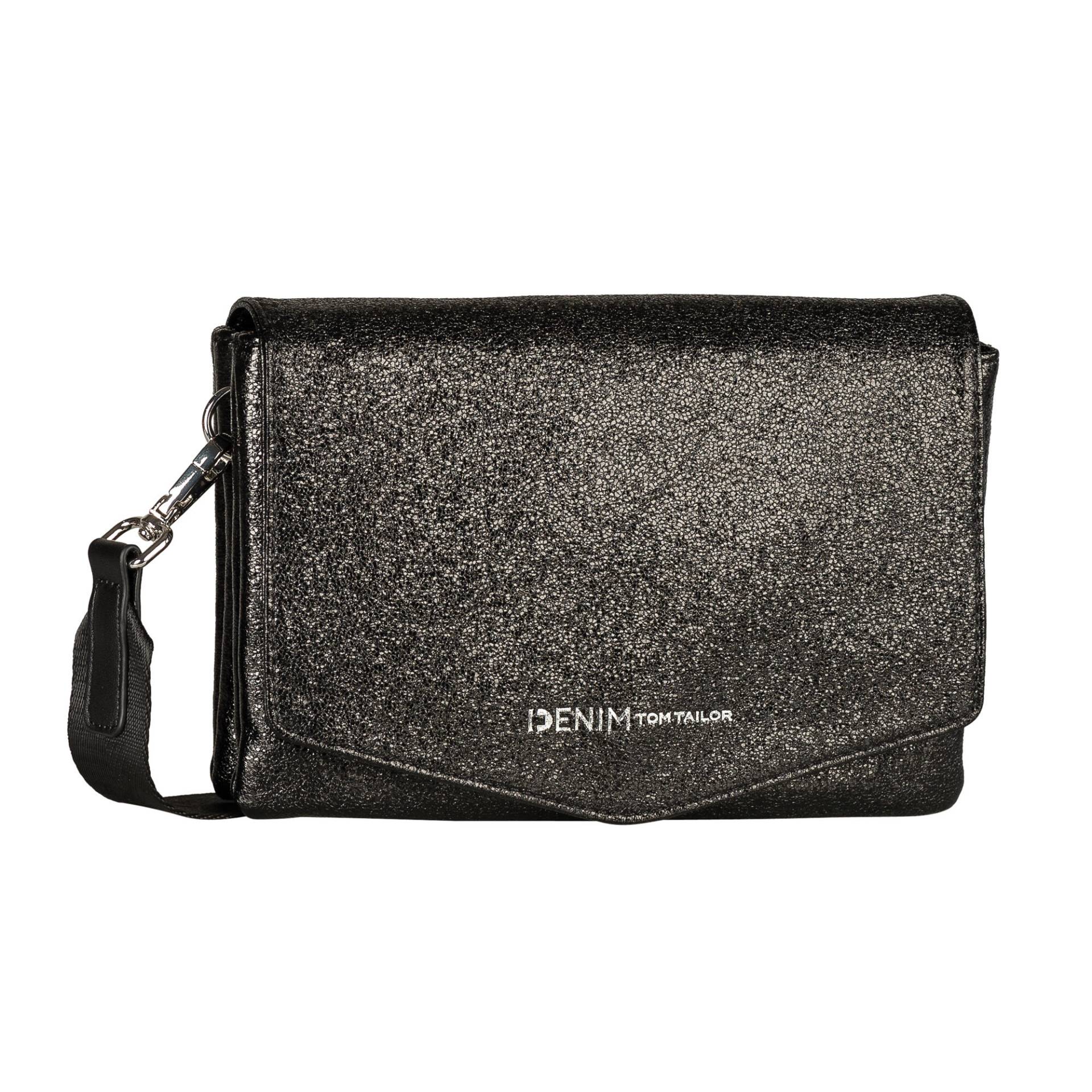 TOM TAILOR DENIM BAGS - Quinn metallic black - Gr. - S von TOM TAILOR DENIM BAGS