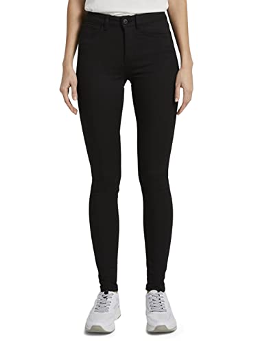 TOM TAILOR Denim Damen Nela Extra Skinny Jeans, 10240 - Black Denim, 25W / 30L von TOM TAILOR Denim