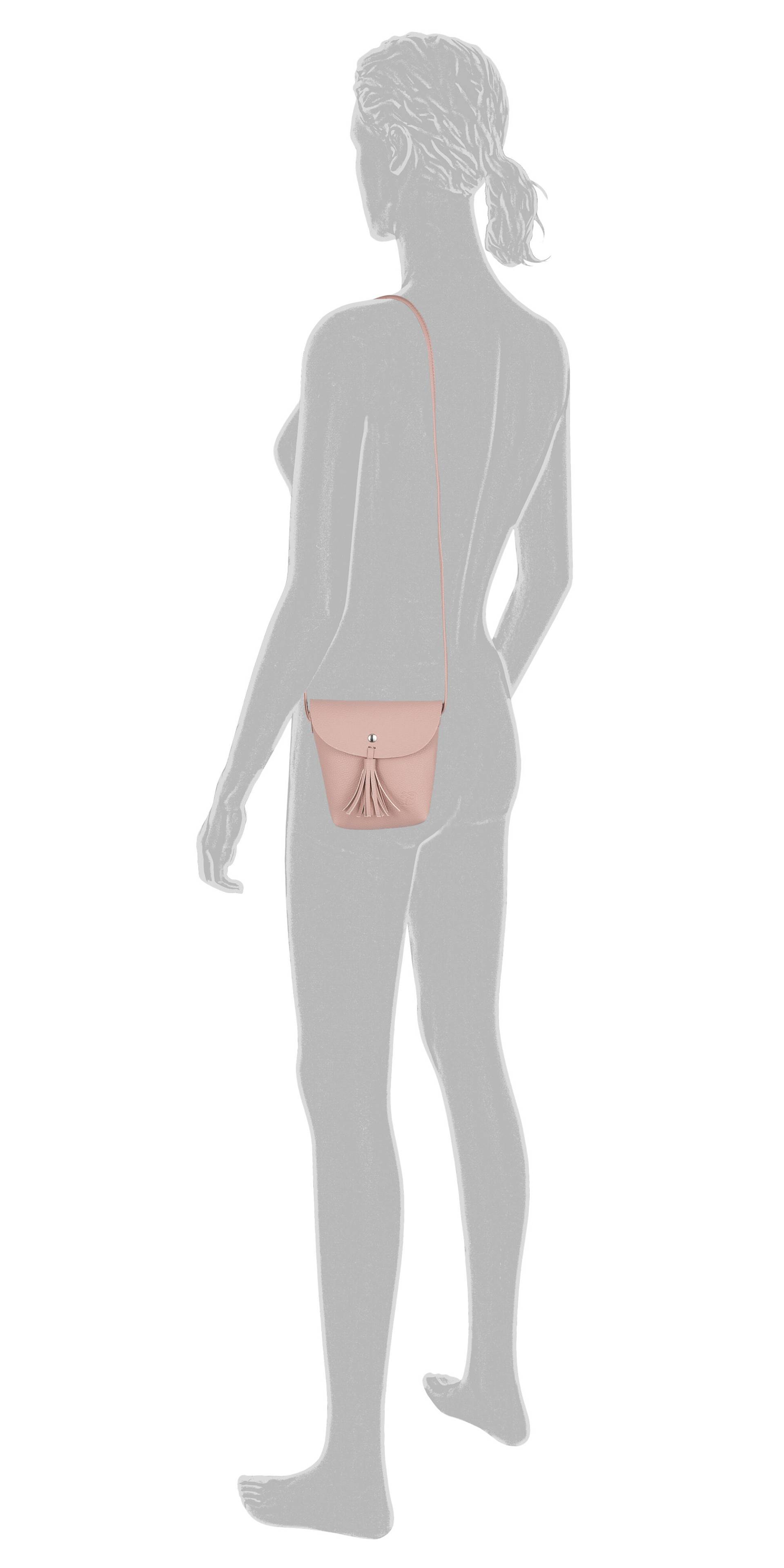 TOM TAILOR DENIM - IDA, Flap bag S no zip, nude von TOM TAILOR DENIM