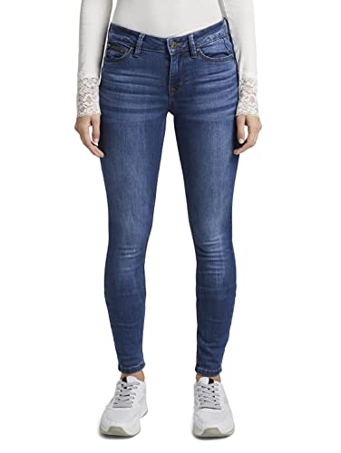 Tom Tailor Denim Damen Jona Extra Skinny Jeans, 10113 - Clean Mid Stone Blue Denim, 25/30 von TOM TAILOR Denim